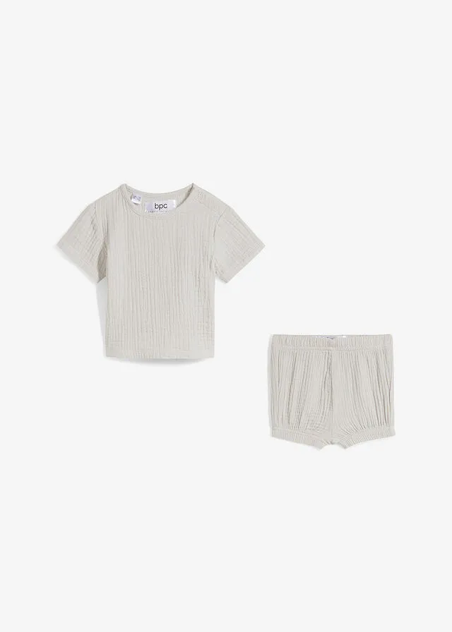Camiseta y pantalón corto (2 piezas) Plata